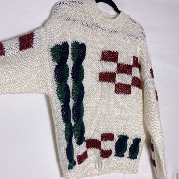 Vintage Cricketeer Chunky Knit Crew Neck Sweater XL - Picture 12 of 16